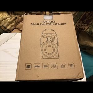 Portable multi functional speaker